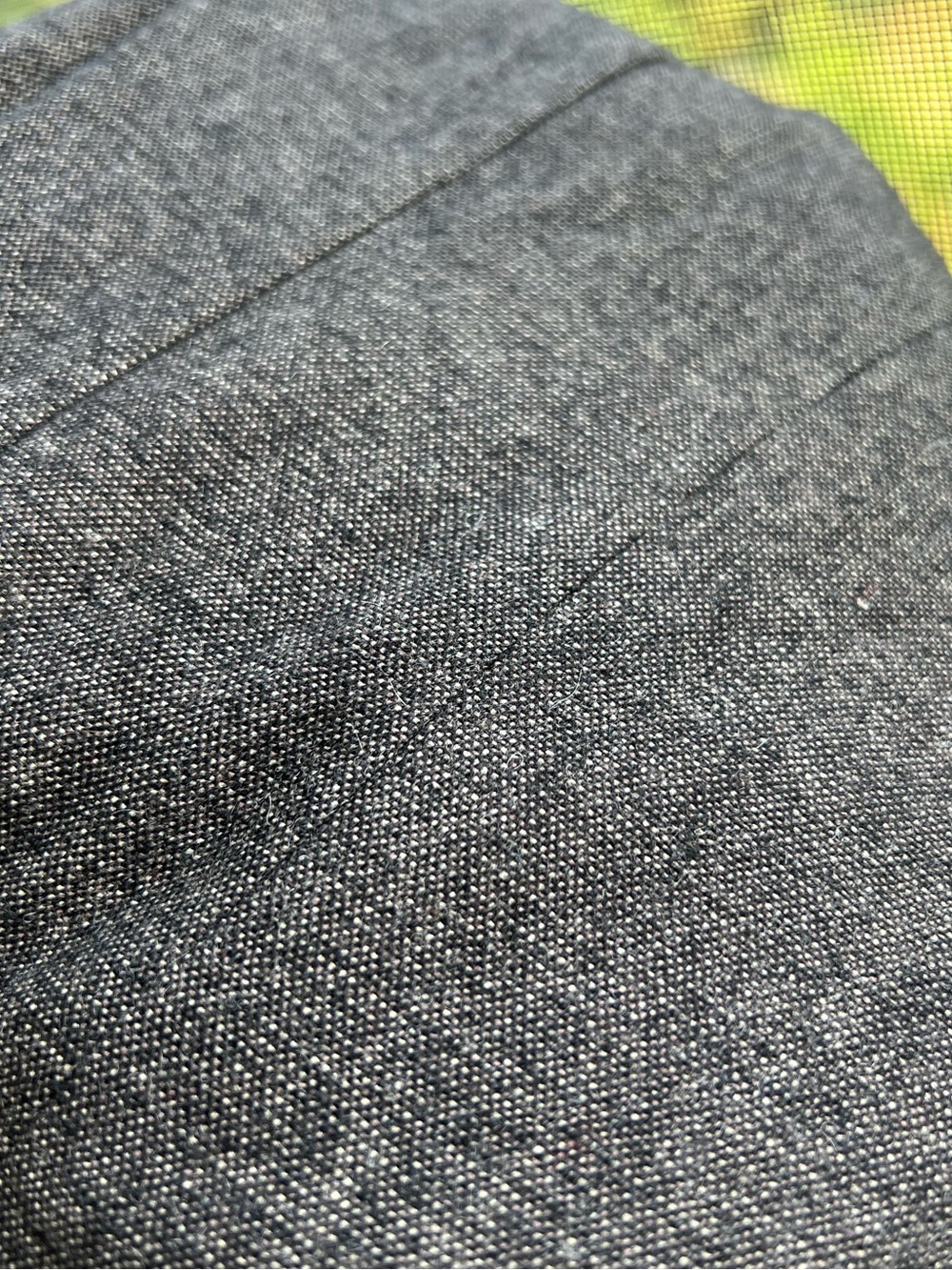 Ann Taylor Tweed Blazer Jacket Grey Textured Lined Wool Blend Office Size 14 - Picture 15 of 16